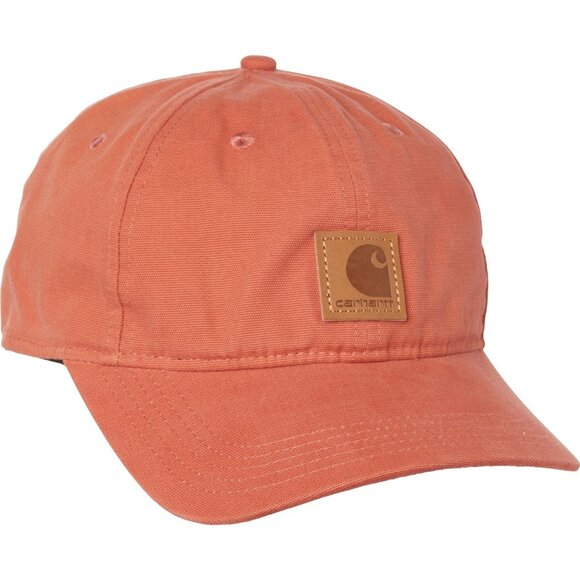 NEW Carhartt 100289 Canvas Baseball Cap - Factory Seconds unisex Terracotta 253 - Picture 2 of 4